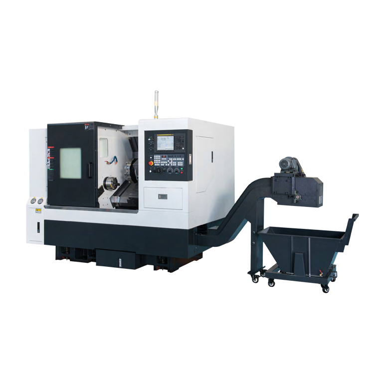 High Precision CNC Lathe with Wire Rail Inclined Bed